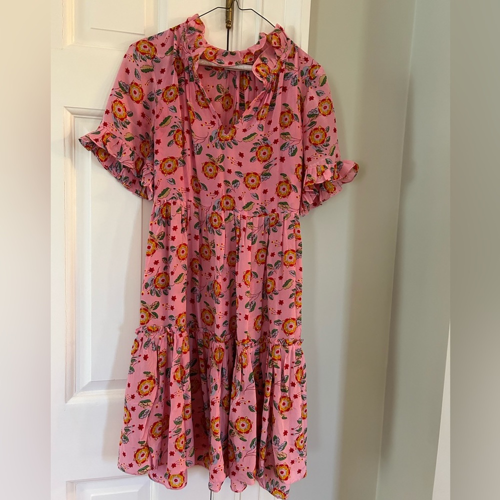 Pink floral Rungolee dress